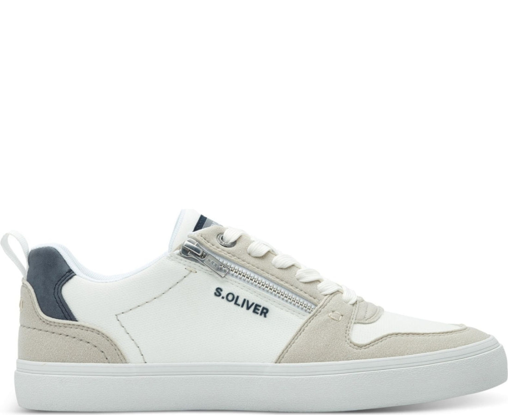 s.Oliver MEN LACEUP 平底鞋 白色男款鞋