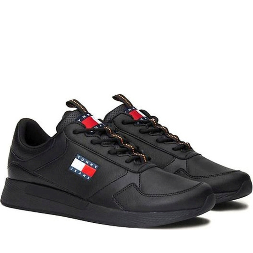 Tommy Hilfiger FLEXI 休閒 平底鞋 黑色男款鞋