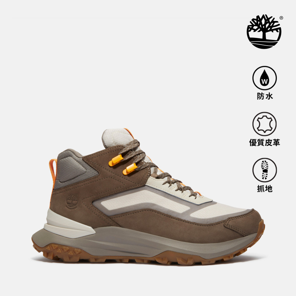 Timberland 男款棕色Motion Access防水中筒健走鞋｜A6DX6A6G