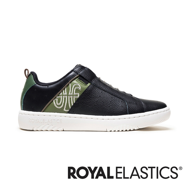 Royal Elastics ICON2.0 黑綠真皮潮流運動休閒鞋 (男) 06551-994(其他規格)