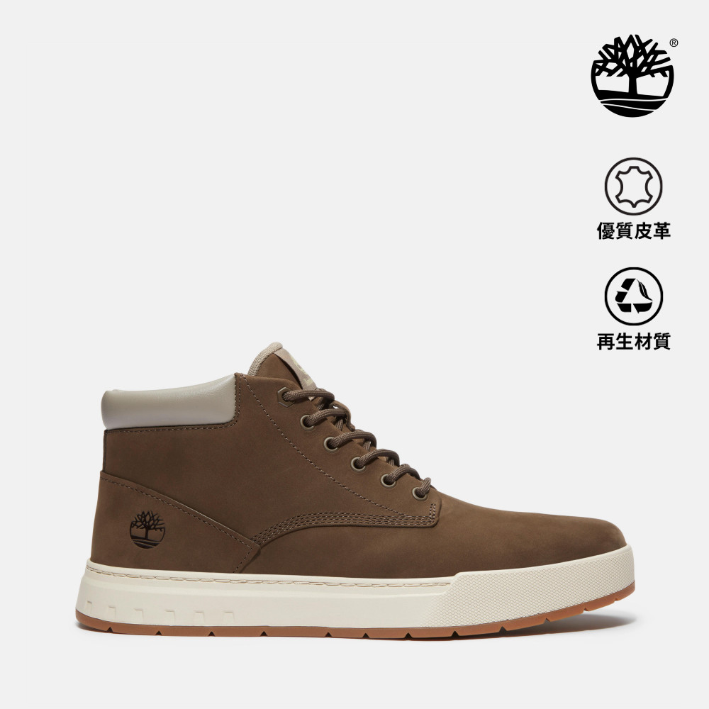 Timberland 男款深棕色中筒休閒鞋｜A69FNW07