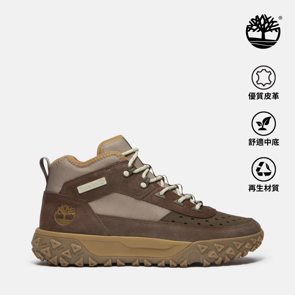 Timberland 男款棕色城市探索系列Motion 6中筒健行鞋｜A6CW1242