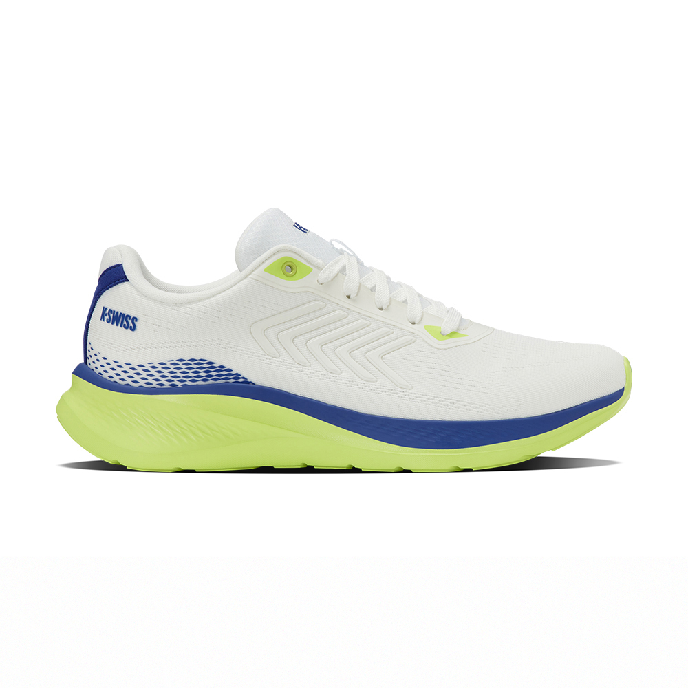 K-SWISS 時尚運動鞋 SELBY 休閒 男鞋  白萊姆綠藍色 09447-144-M