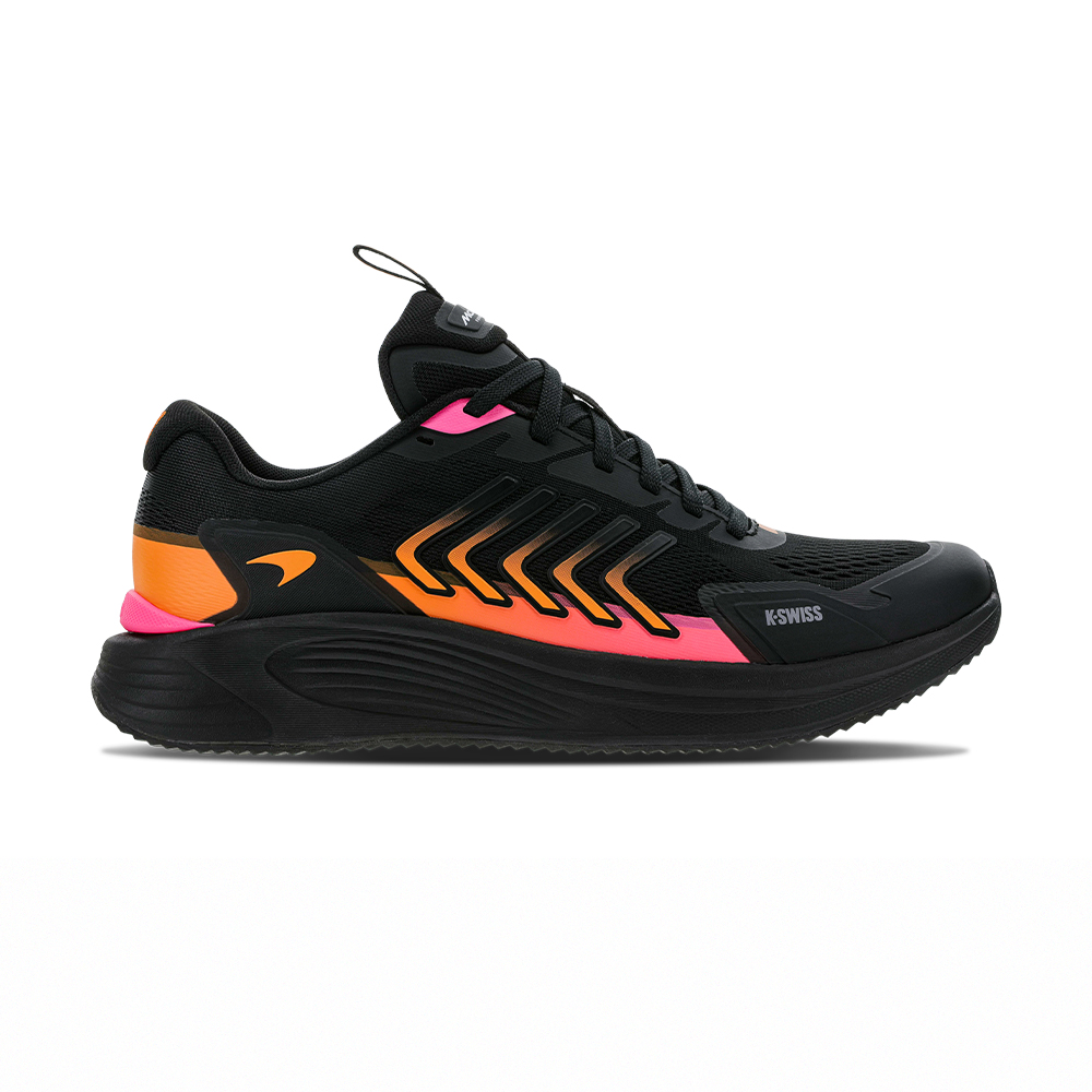 K-SWISS 經典運動鞋 AERO-ACTIVE 休閒 男鞋 黑橘桃紅色 04317-073-M