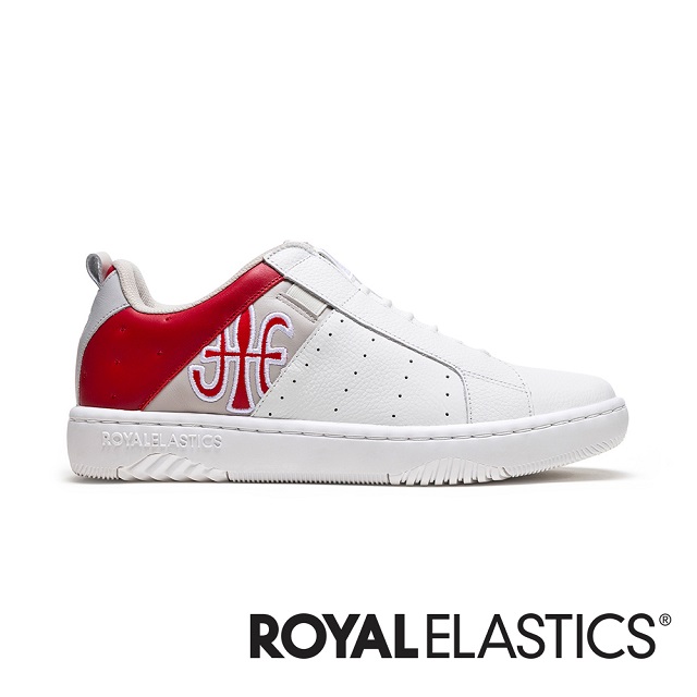 Royal Elastics ICON2.0 白紅灰真皮潮流運動休閒鞋 (男) 006553-010