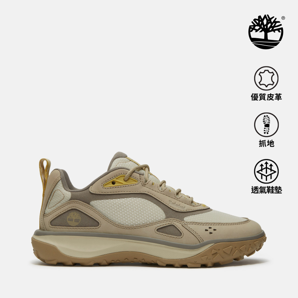 Timberland 男款淺米色Motion 7低筒健行鞋｜A43NGEO0