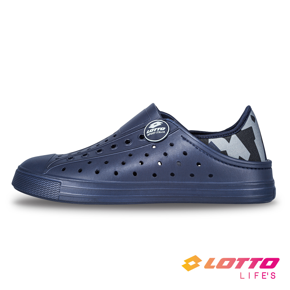 LOTTO 樂得 【LOTTO 義大利】男 Sicily 輕量洞洞鞋(海藍)