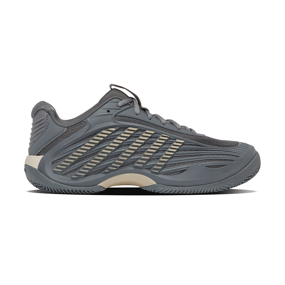 K-SWISS 輕量進階網球鞋 HCE 3 CLAY 匹克球運動鞋 男鞋 灰卡其色 04604-082-M