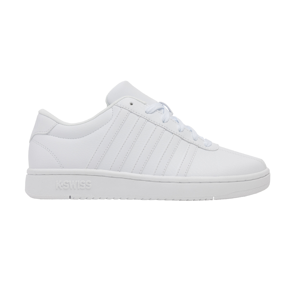 K-SWISS 經典運動鞋 COURT OPEN STRIPES 休閒 男鞋 白色 04776-101-M