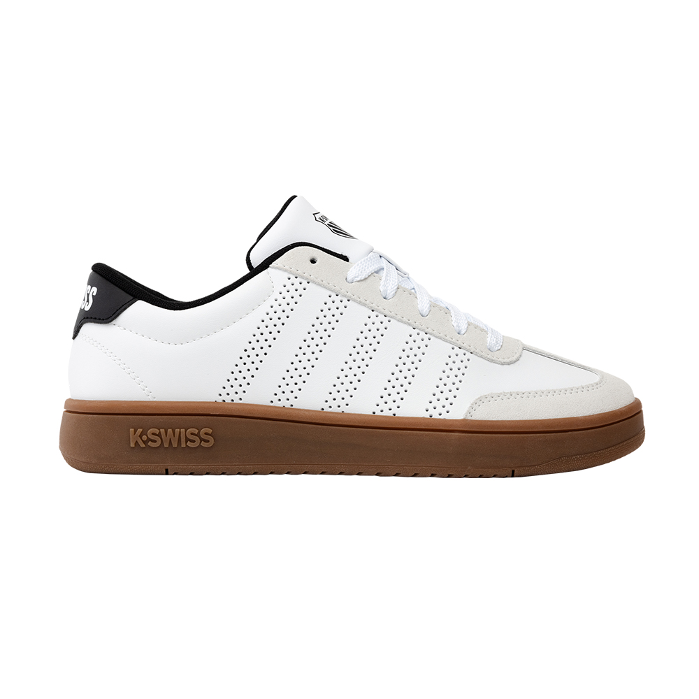 K-SWISS 經典運動鞋 COURT OPEN T-TOE G 休閒 男鞋 白黑色  04916-138-M