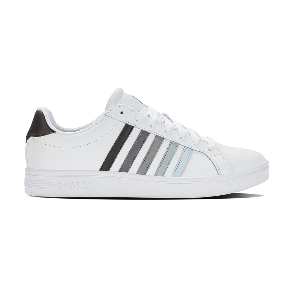 K-SWISS 經典休閒鞋 COURT TIEBREAK 五條線 男鞋 白黑漸層色 07011-938-M