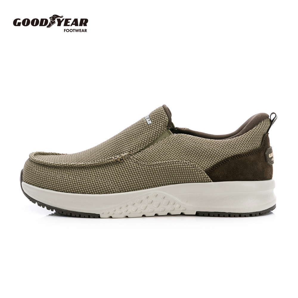 Goodyear 固特異 輕量防撥水健走鞋/男 防潑水 舒適 透氣 抓地 棕色(羅馬-GAMR63841)