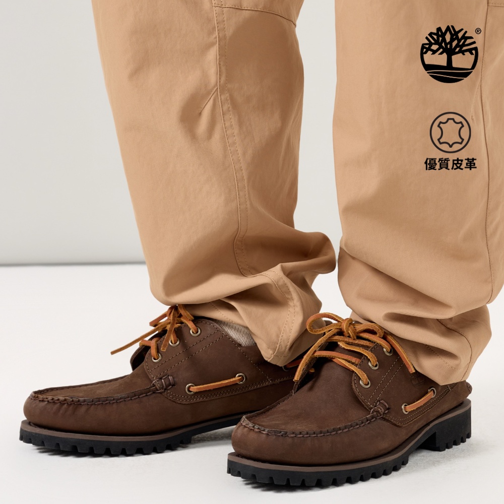 Timberland 男款深棕色特別款Timberland R Authentic三孔帆船鞋|A2PDQW07
