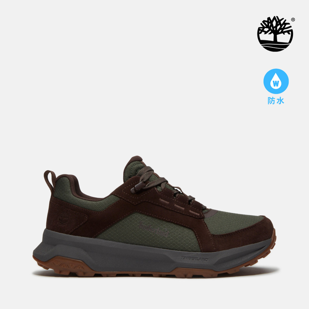 Timberland 男款深綠色Motion Ledge防水健行鞋｜A6F2E01S