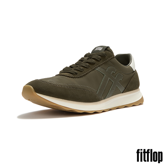 FitFlop RETRO-Q FF MENS 尼龍運動風休閒鞋-男(深橄欖色)