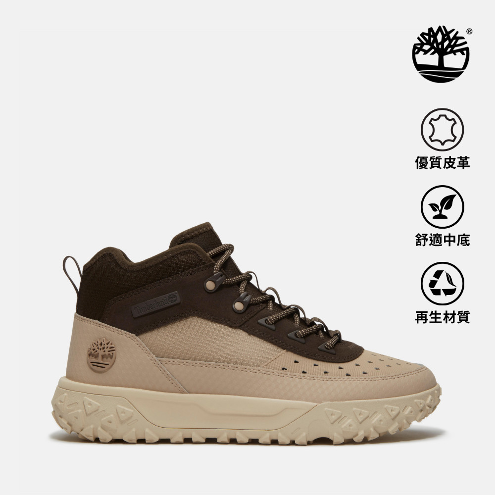 Timberland 男款淺米色特別款GreenStride TM Motion 6中筒健行鞋|A6CW1AOD