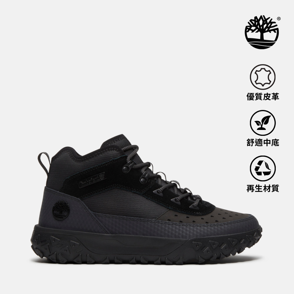 Timberland 男款黑色特別款GreenStride TM Motion 6中筒健行鞋|A6CW1AOE