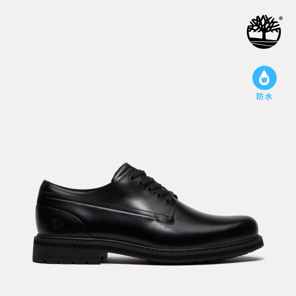 Timberland 男款黑色Stormbucks皮革防水休閒鞋｜A5TKTW02