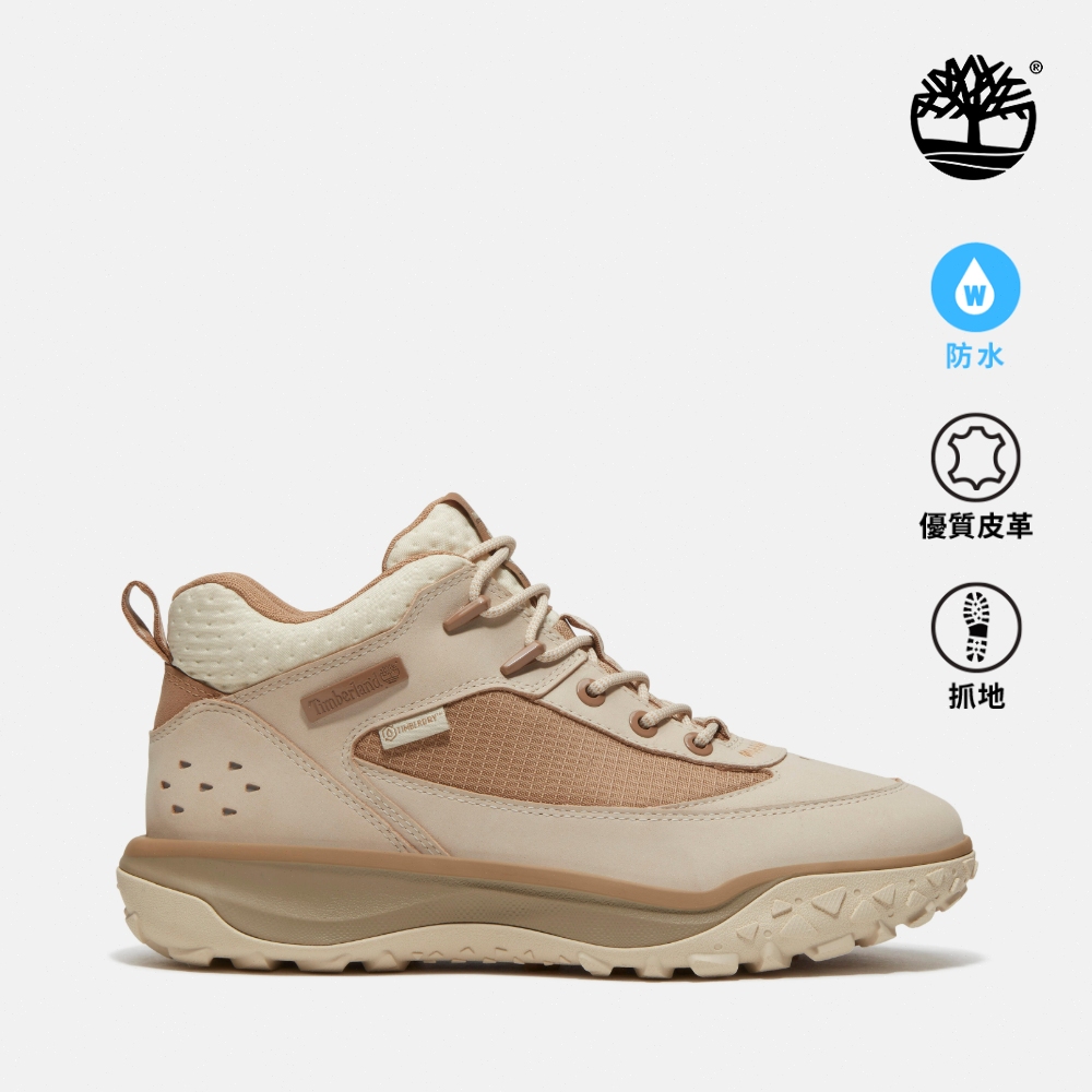Timberland 男款米色TimberCush TM Motion 7防水中筒健行鞋｜A2NDCAMS