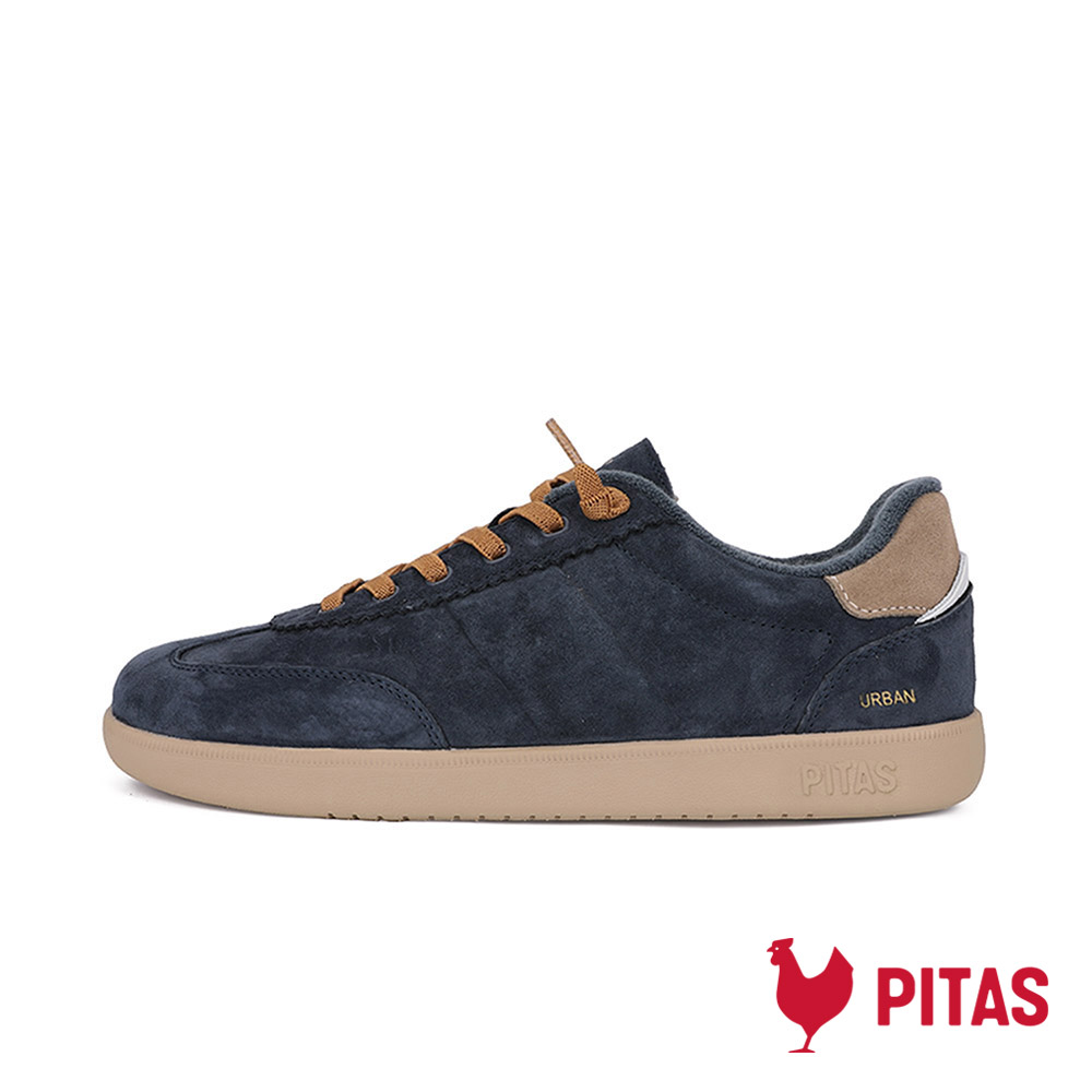 Walk In Pitas 男鞋 URBAN 防潑水時尚免綁帶德訓鞋/休閒鞋 (PI2690-647 絨霧藍)