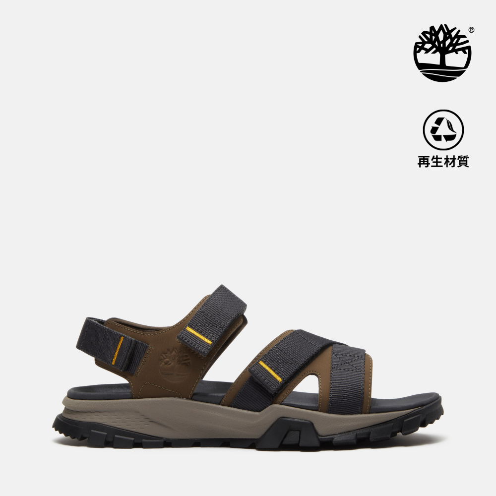 Timberland 男款淺棕色Garrison Trail後帶式涼鞋｜A5MFNAGG