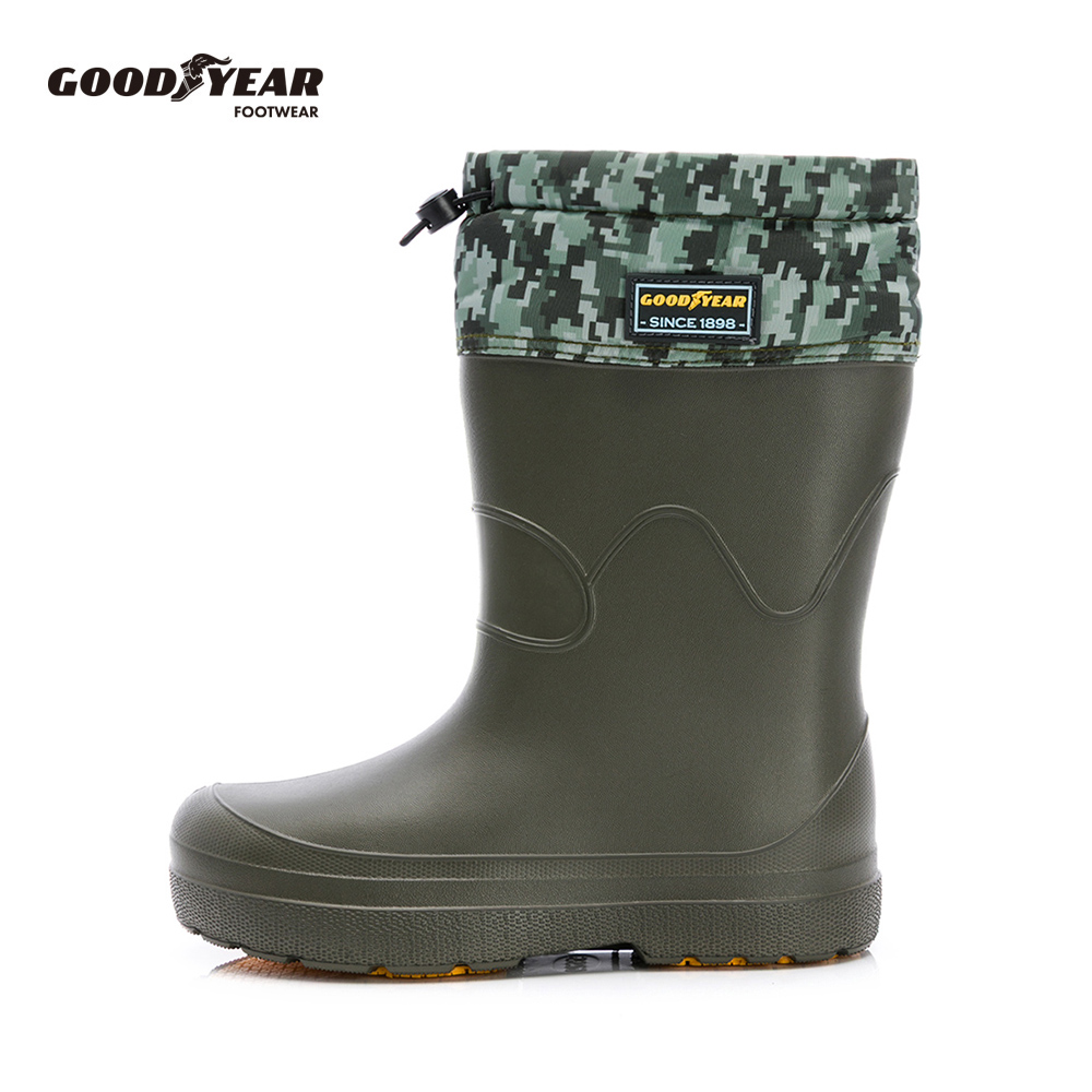 Goodyear 固特異 雨蛛 多功能防水鞋 男/輕量 透氣 緩震 綠(GAMP63375)