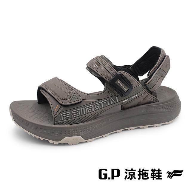 G.P 啟蒙 (男)機能兩用減壓修復足弓涼拖鞋 男鞋-咖啡色