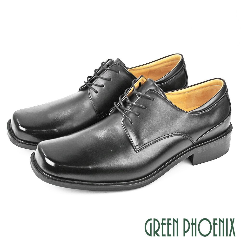 GREEN PHOENIX 波兒德 男 大尺碼 紳士鞋 商務鞋 德比鞋 新郎鞋 學生鞋 全真皮 台灣製T8-10629