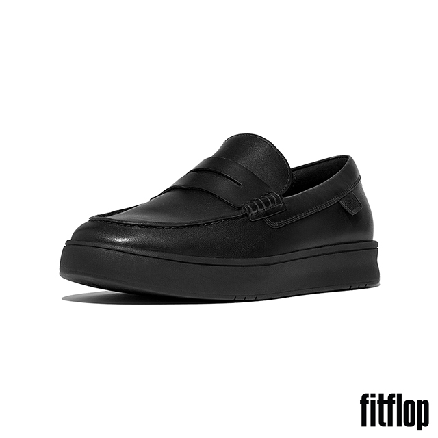 FitFlop RALLY 皮革便士樂福鞋-男(靚黑色)