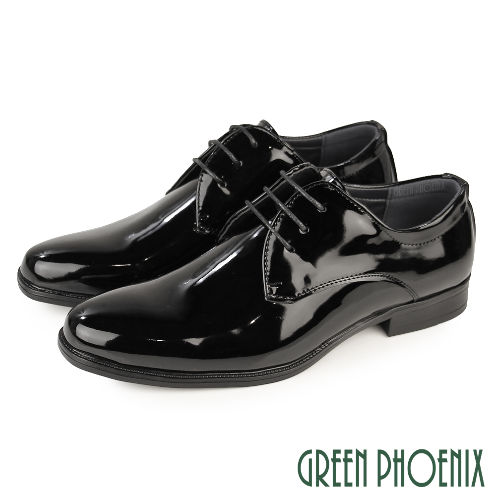 GREEN PHOENIX 波兒德 男 紳士鞋 商務鞋 新郎鞋 學生 皮鞋 德比鞋 素面 輕量T59-10668