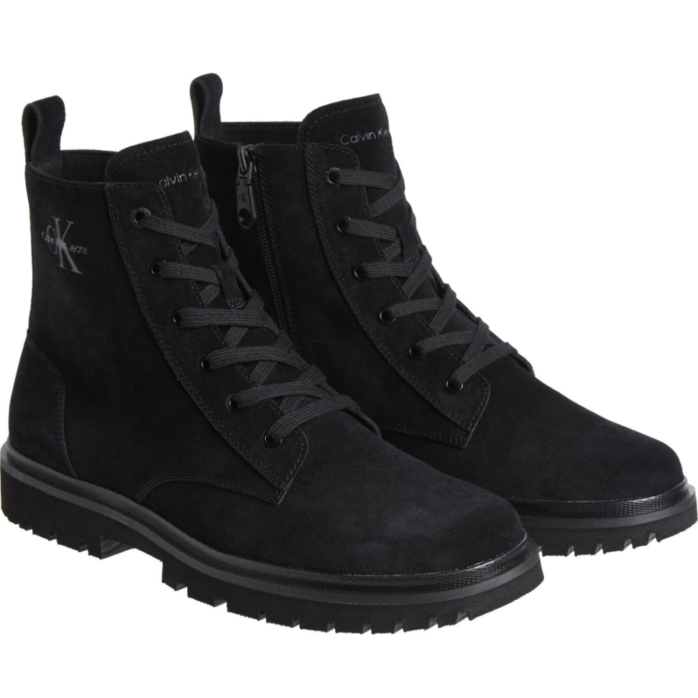 Calvin Klein 靴子 MID LACEUP ICONIC DRESS 黑色男款鞋