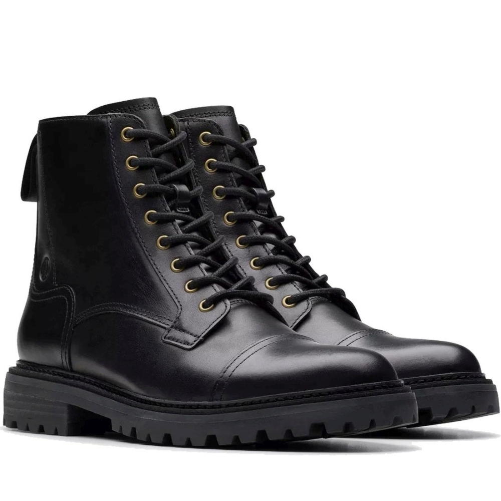 Clarks CLARKRIDGE 踝靴 黑色男款鞋