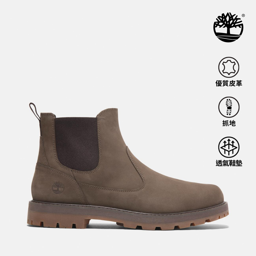 Timberland 男款棕色休閒切爾西靴|A6A4WEM5