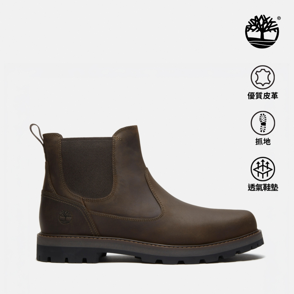 Timberland 男款橄欖色切爾西靴｜A6A4WET4