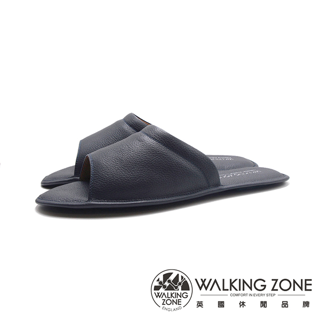 WALKING ZONE (男)home系列柔軟紓壓室內拖鞋 男鞋-藍色(另有綠色)