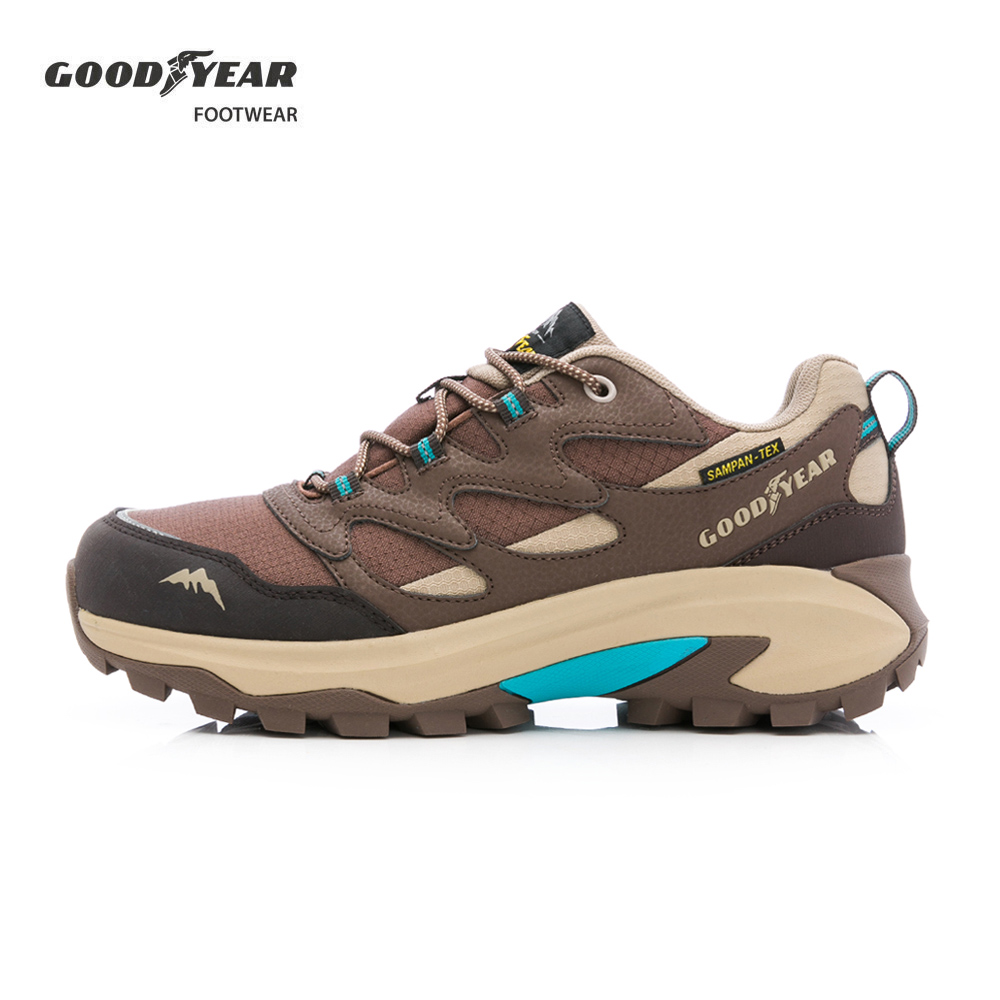 Goodyear 固特異 透濕防水戶外鞋/男 Q彈 防水 抓地 耐磨 咖啡(薩帕-GAMO53423)