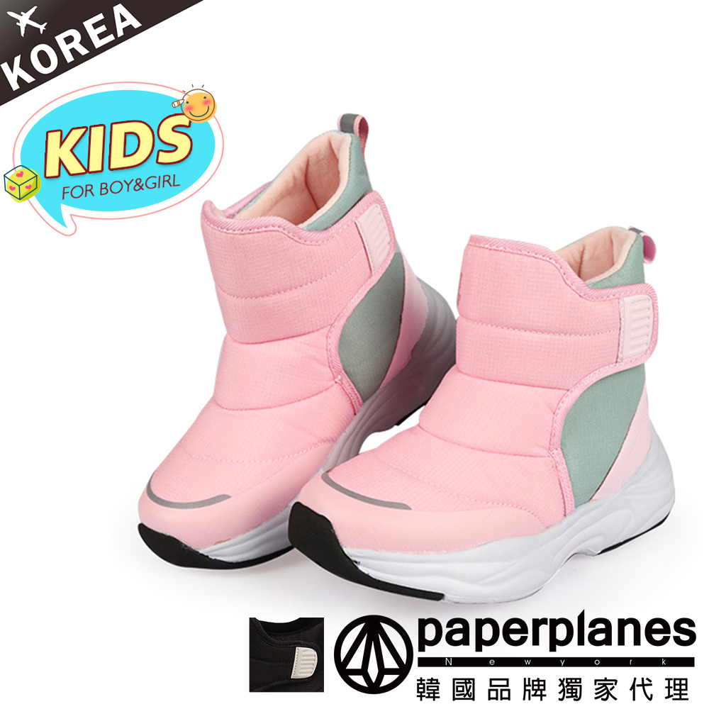 Paperplanes 韓國空運 韓國空運 韓國可愛兒童雪靴男童靴女童靴 7 11 共2色 現貨 預購 Pchome 24h購物