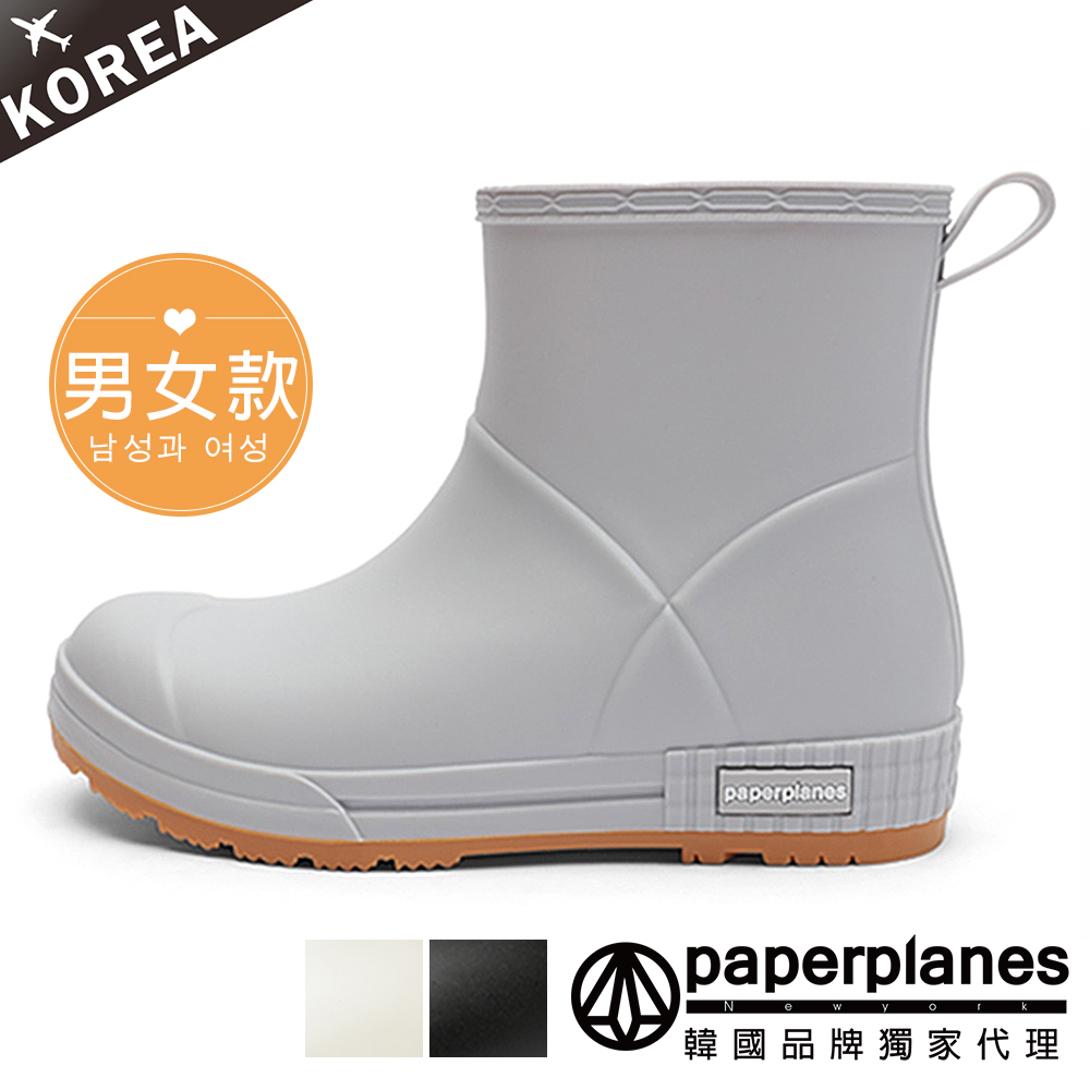 PAPERPLANES 韓國空運 短筒素色美型雨鞋男雨鞋女雨鞋情侶鞋(7-1529/共三色/現貨+預購)