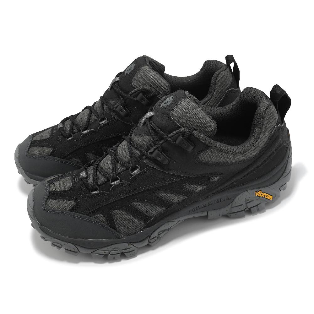Merrell 邁樂 戶外鞋 Moab 2 Mesa Luxe ECO SE 1TRL 男鞋 黑 登山 越野 黃金大底 ML007209