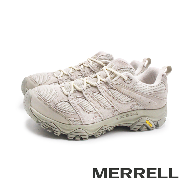 Merrell 邁樂 (男)MOAB 3 READY ZIP拉鍊款麂皮登山健行鞋 男鞋-米灰色