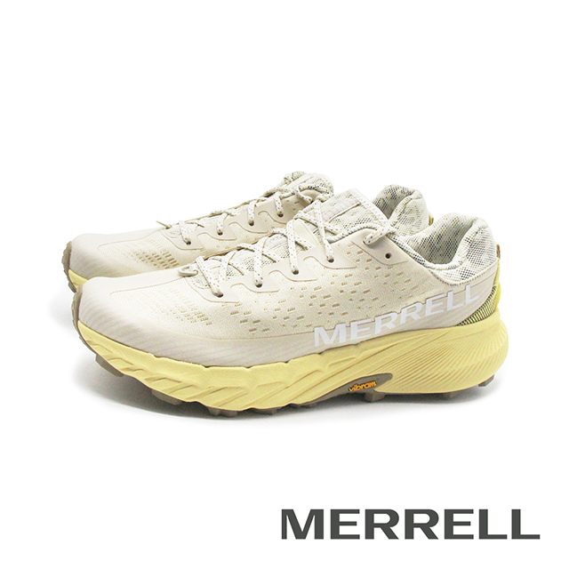 Merrell 邁樂 (男)AGILITY PEAK 5輕量戶外越野慢跑運動鞋 男鞋-奶油黃