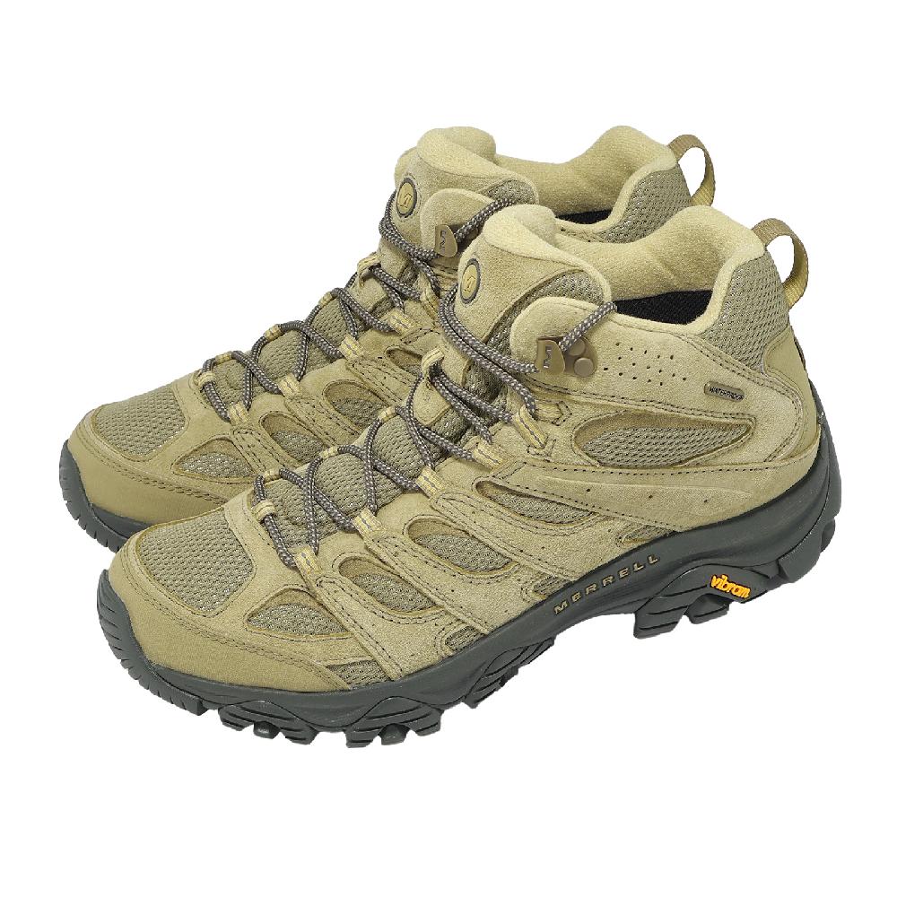 Merrell 邁樂 登山鞋 Moab 3 Mid WP 男鞋 棕 黑 防潑水 中筒 黃金大底 山系 ML00003597