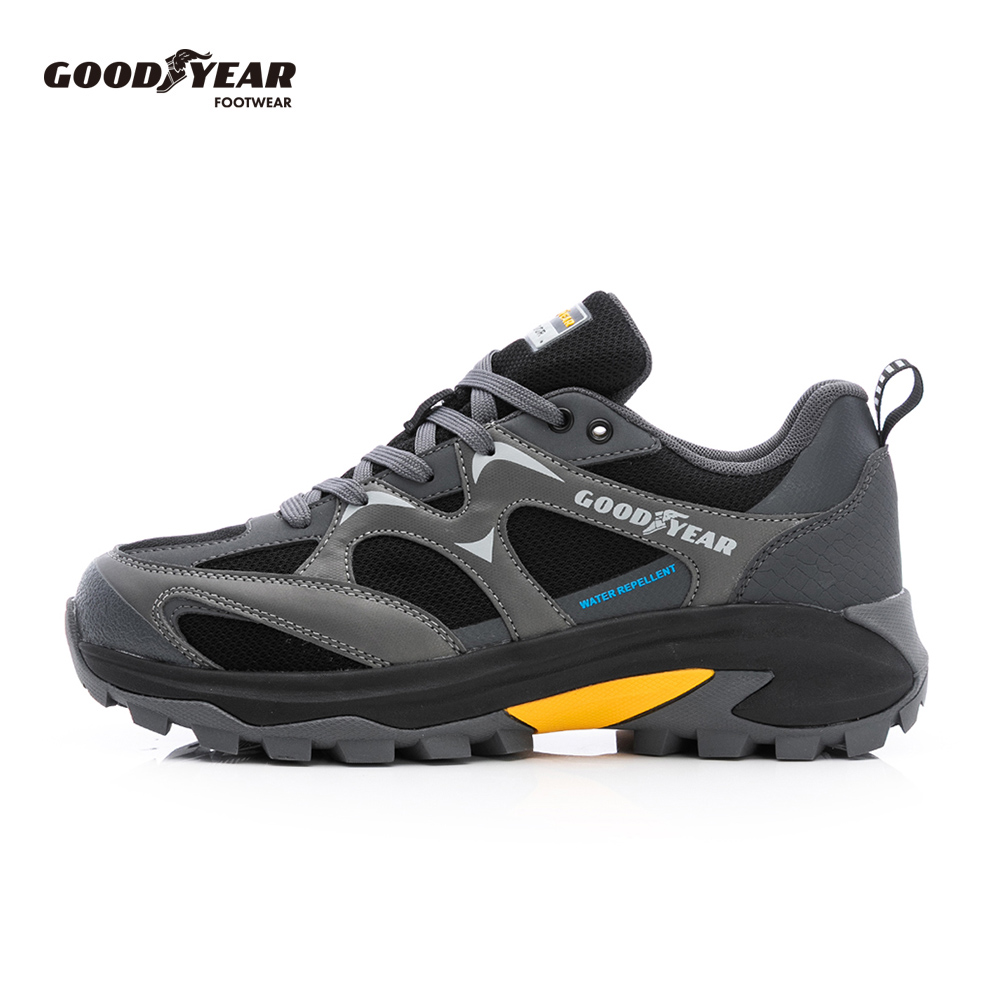 Goodyear 固特異 越野戶外健行鞋/男 Q彈 抓地 耐磨 防撞 炭灰(行野-GAMO63408)