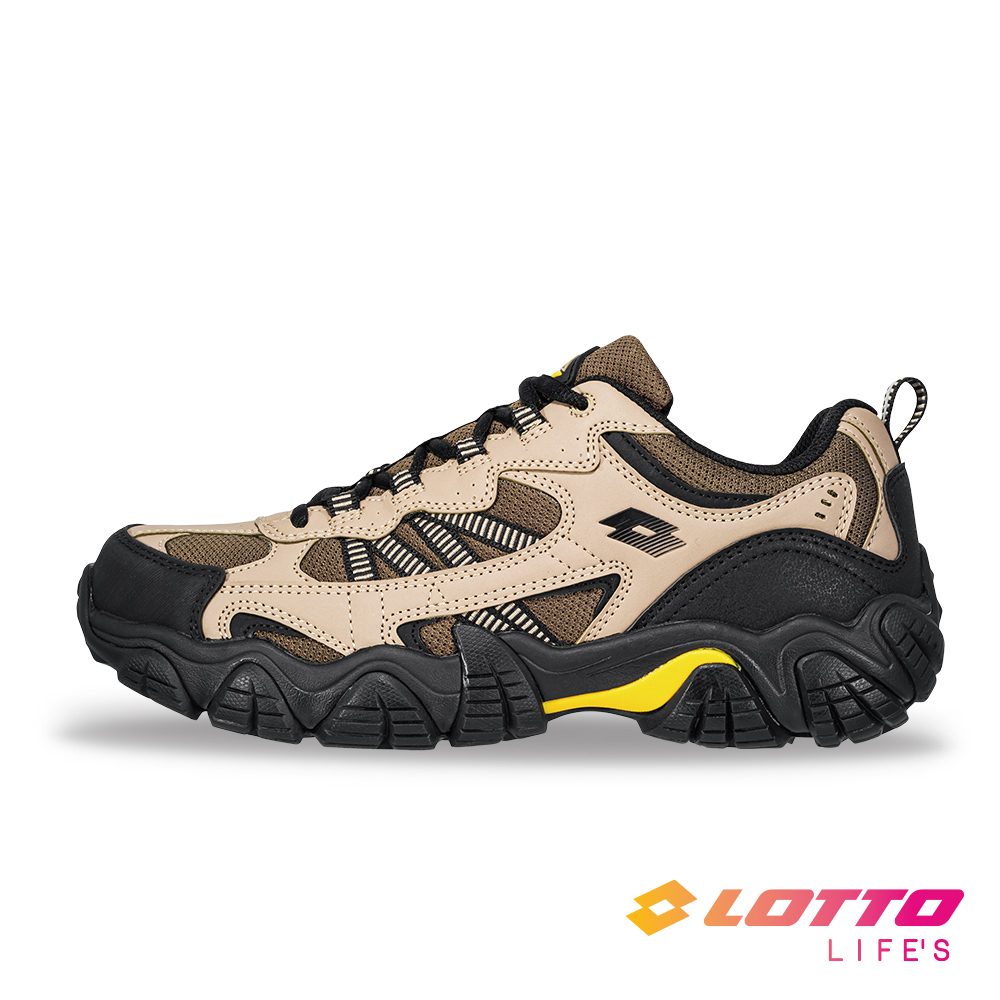 LOTTO 樂得 【LOTTO】義大利 男 REX2 靜態防水登山踏青鞋(沙漠黑)