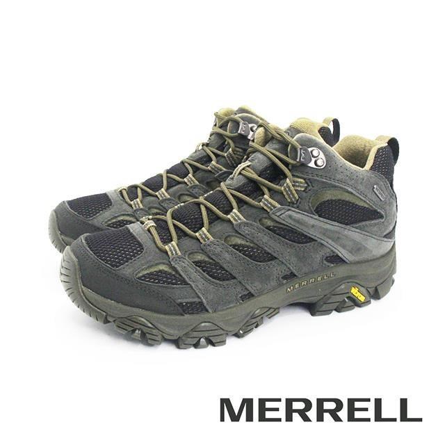 Merrell 邁樂 (男)MOAB 3 MID WP高筒登山健行鞋 男鞋-墨綠色