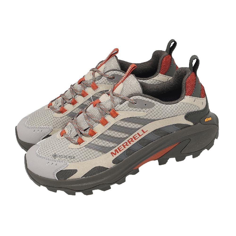 Merrell 邁樂 登山鞋 Moab Speed 2 GTX 男鞋 灰 防水 黃金大底 戶外 緩衝 ML00005347