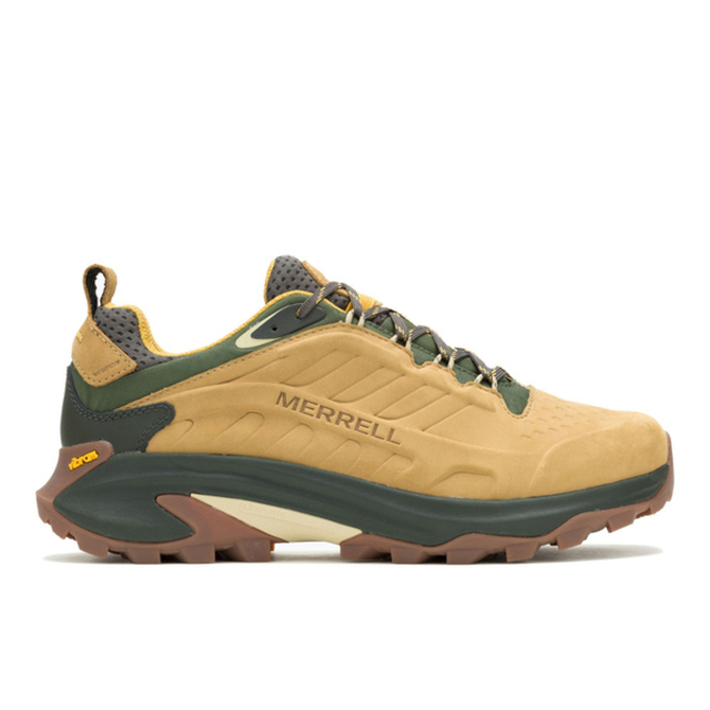Merrell 邁樂 Merrell Moab Speed 2 LTR WP [ML038423] 男 登山鞋 防水 戶外 穩定 土黃 綠