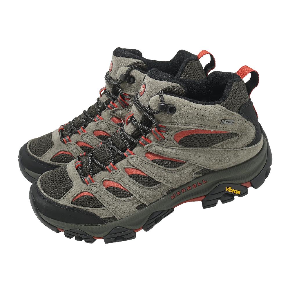 Merrell 邁樂 登山鞋 Moab 3 Mid GTX 男鞋 防水 灰 戶外 中筒 黃金大底 ML00005415