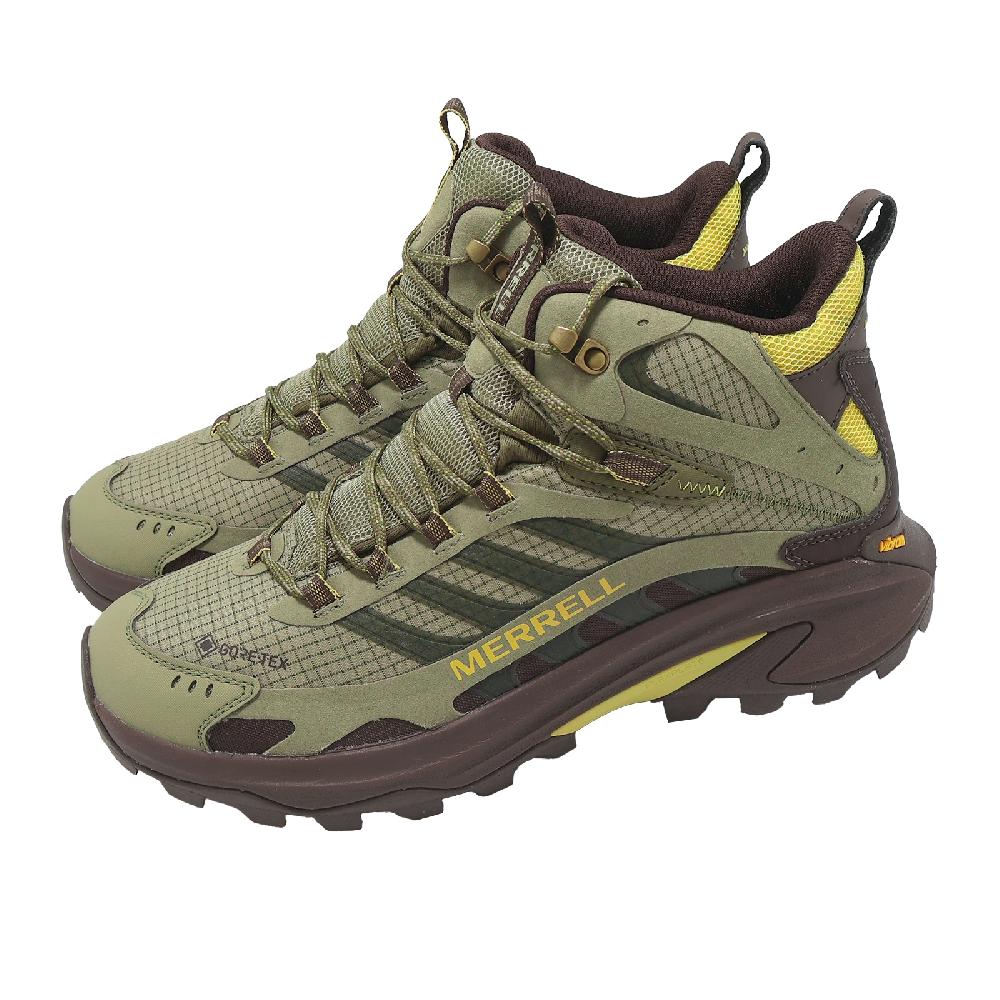 Merrell 邁樂 登山鞋 Moab Speed 2 Mid GTX 男鞋 綠 防水 戶外 中筒 ML00005352