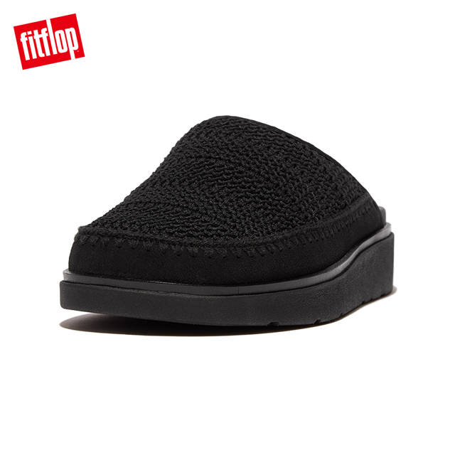 FitFlop GEN-FF CROCHET MULES編織木屐鞋/穆勒鞋-女(黑色)